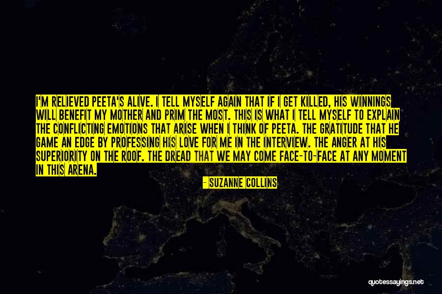 Relieved Love Quotes By Suzanne Collins Relieved Love Quotes By Suzanne Collins