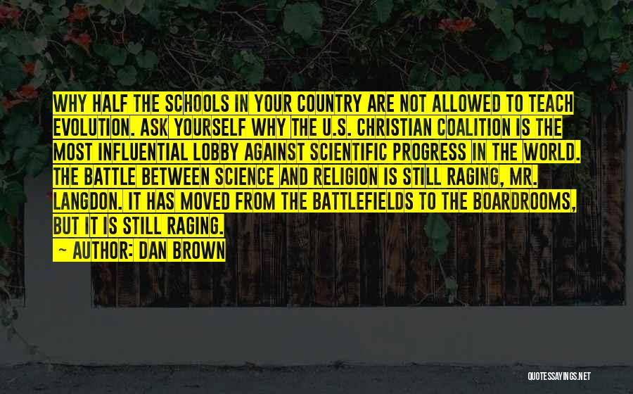 Religion Against Science Quotes By Dan Brown