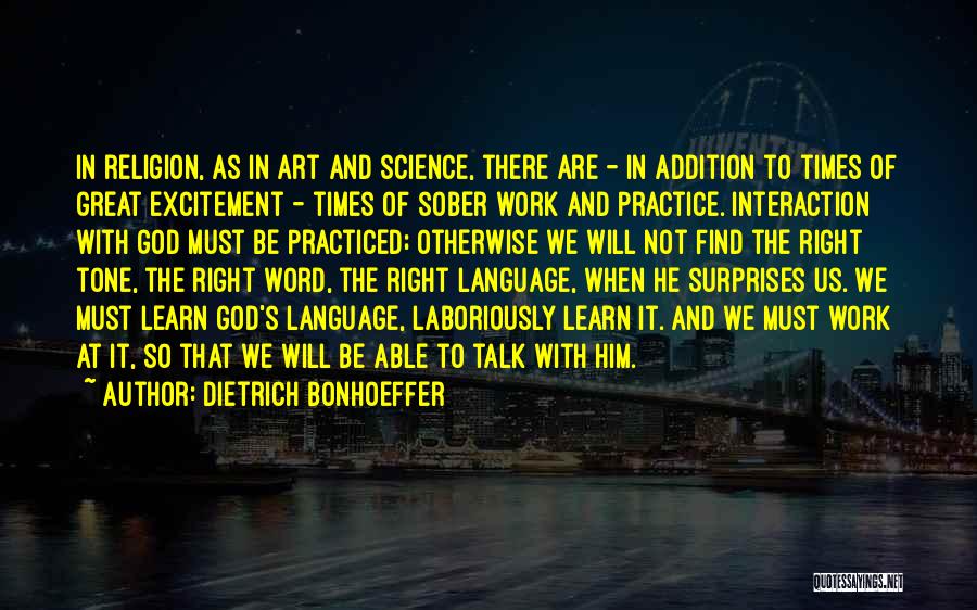 Religion And Art Quotes By Dietrich Bonhoeffer