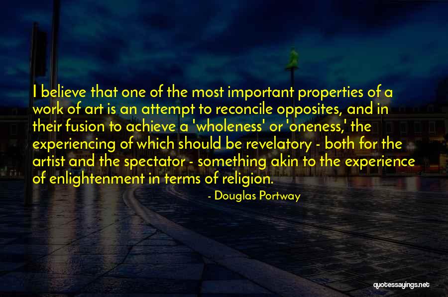 Religion And Art Quotes By Douglas Portway