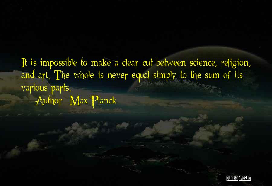 Religion And Art Quotes By Max Planck