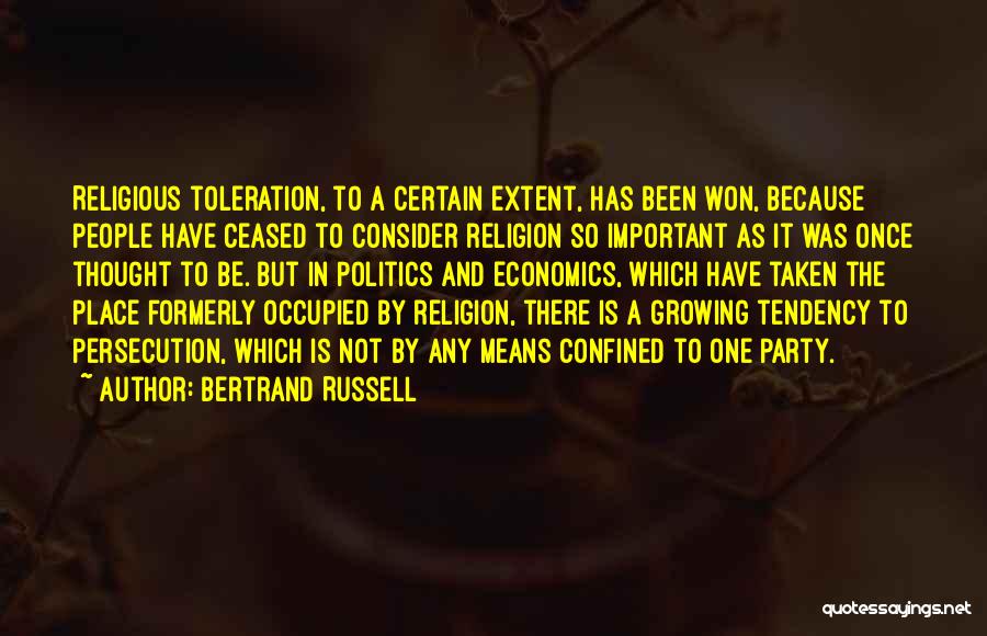 Religion And Control Quotes By Bertrand Russell