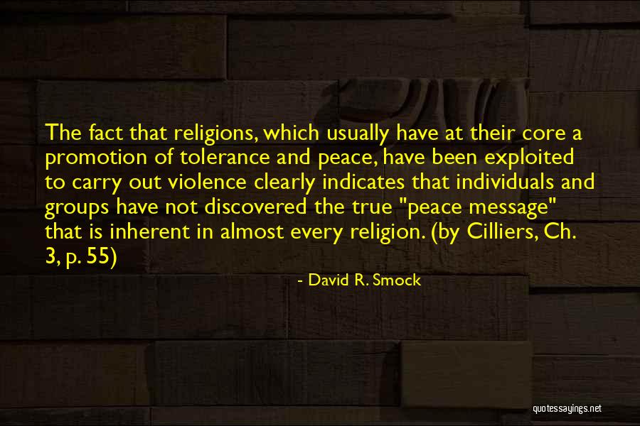 Religion And Peace Quotes By David R. Smock Religion And Peace Quotes By David R. Smock