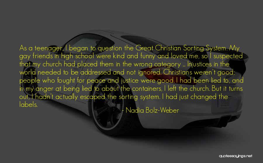 Religion And Peace Quotes By Nadia Bolz-Weber Religion And Peace Quotes By Nadia Bolz-Weber