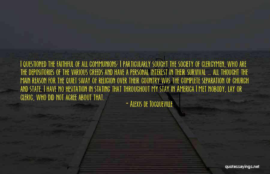 Religion And Reason Quotes By Alexis De Tocqueville