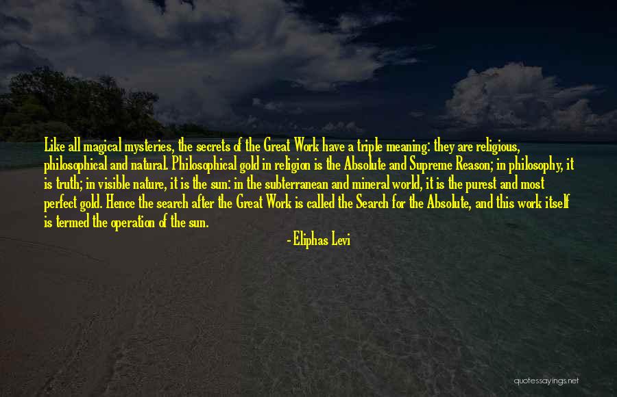 Religion And Reason Quotes By Eliphas Levi