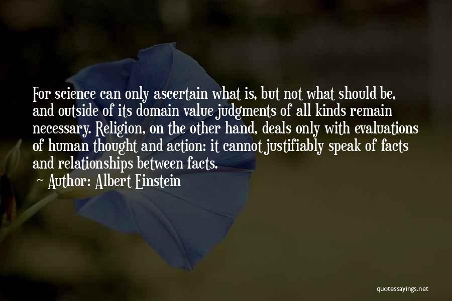 Religion And Relationships Quotes By Albert Einstein