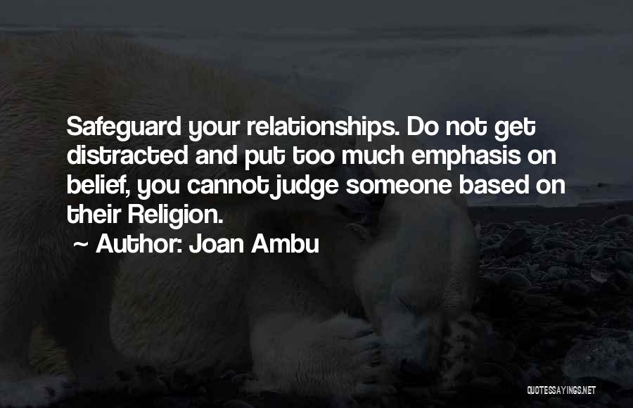 Religion And Relationships Quotes By Joan Ambu