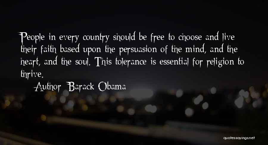 Religion And Tolerance Quotes By Barack Obama