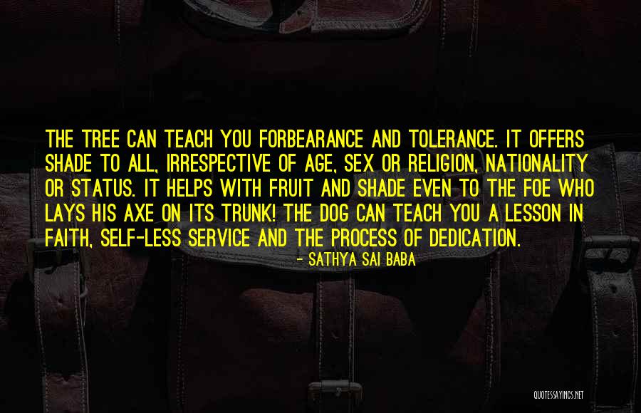 Religion And Tolerance Quotes By Sathya Sai Baba