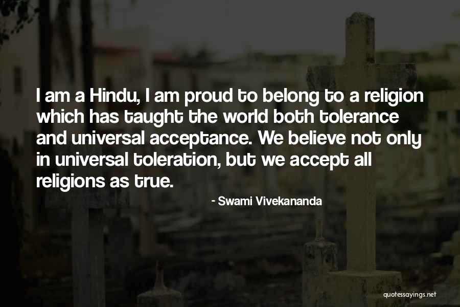 Religion And Tolerance Quotes By Swami Vivekananda