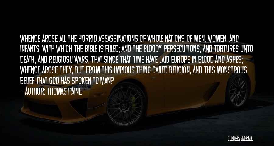 Religion And War Quotes By Thomas Paine