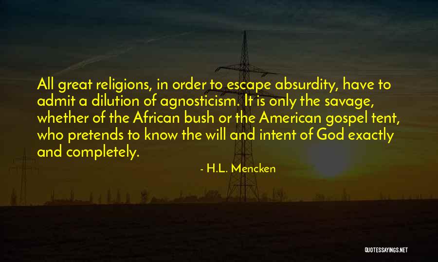 Religion Atheism Quotes By H.L. Mencken