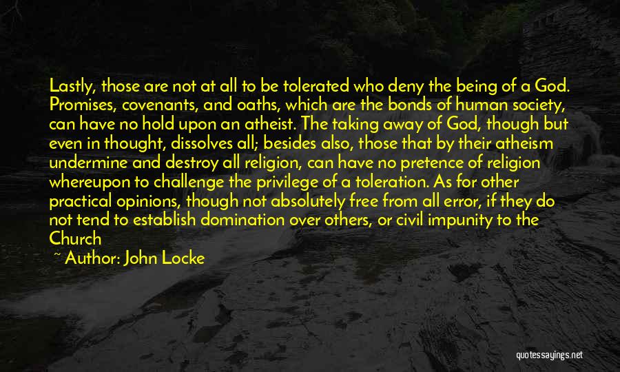 Religion Atheism Quotes By John Locke