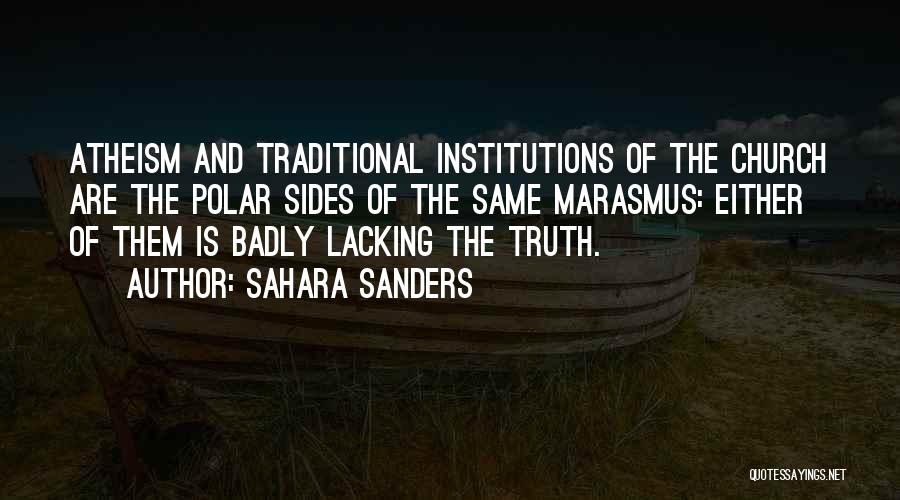 Religion Atheism Quotes By Sahara Sanders