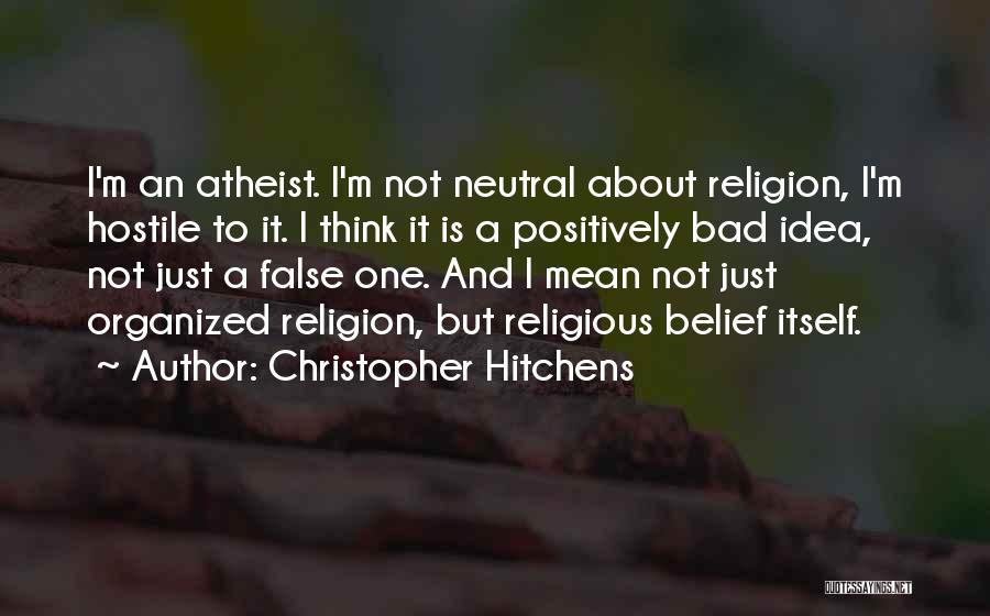 Religion Atheist Quotes By Christopher Hitchens
