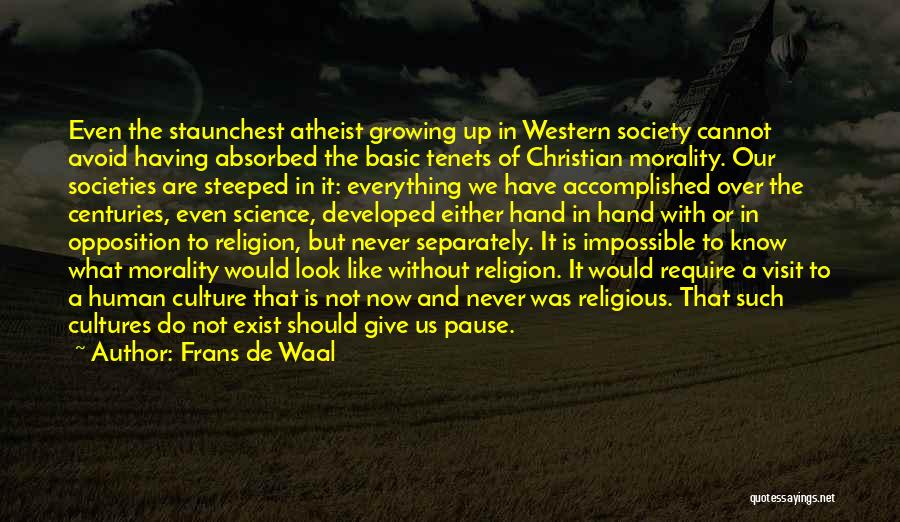 Religion Atheist Quotes By Frans De Waal