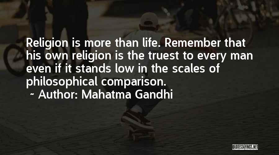 Religion Comparison Quotes By Mahatma Gandhi