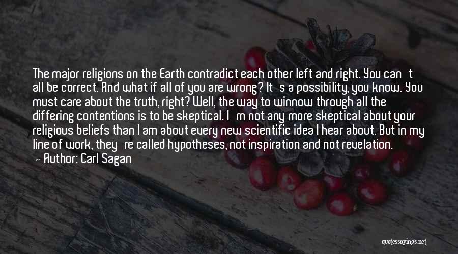 Religion Contradiction Quotes By Carl Sagan