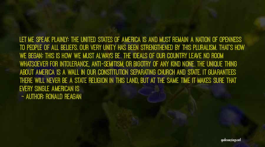 Religion In America Quotes By Ronald Reagan