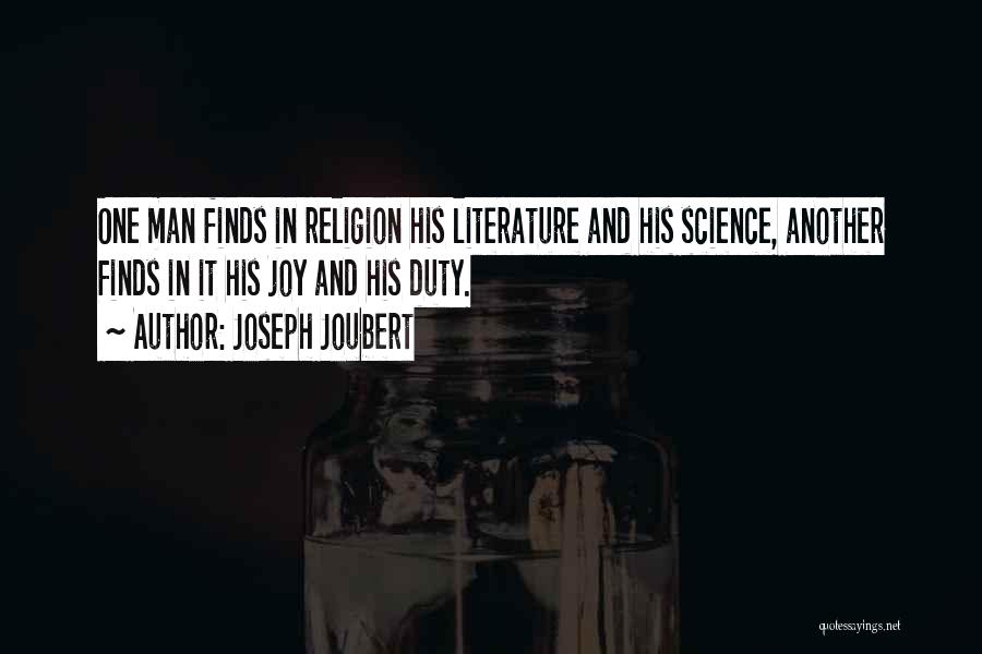 Religion In Literature Quotes By Joseph Joubert