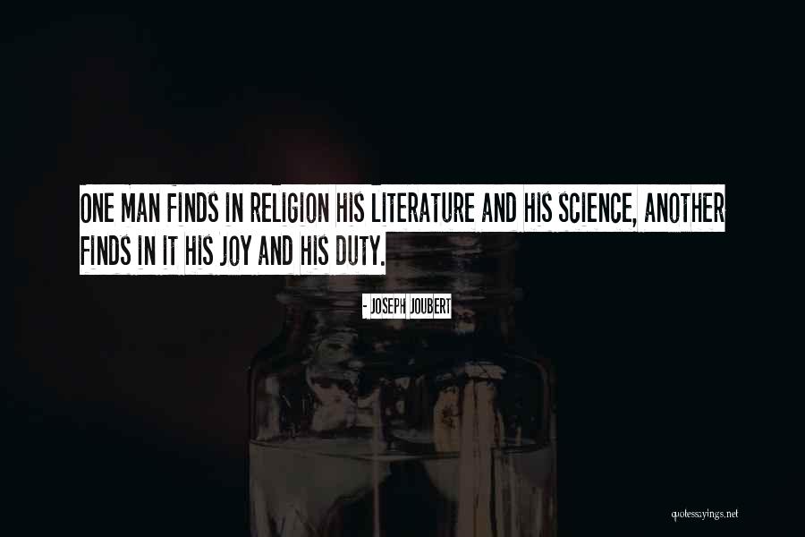 Religion In Literature Quotes By Joseph Joubert