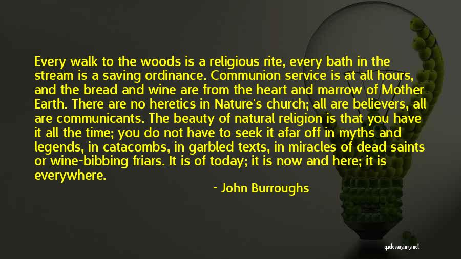 Religion In Nature Quotes By John Burroughs