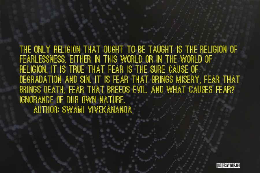 Religion In Nature Quotes By Swami Vivekananda
