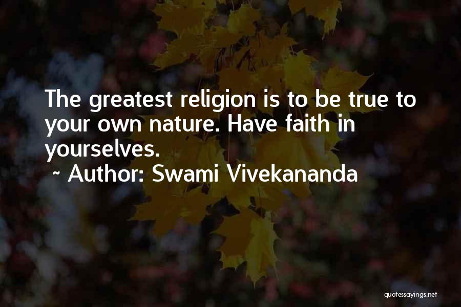 Religion In Nature Quotes By Swami Vivekananda