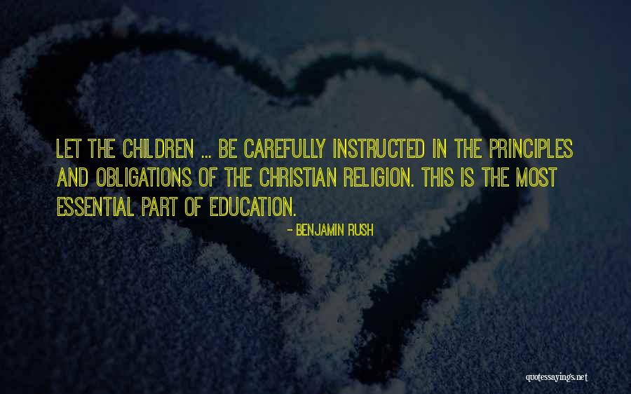 Religion In The Bible Quotes By Benjamin Rush