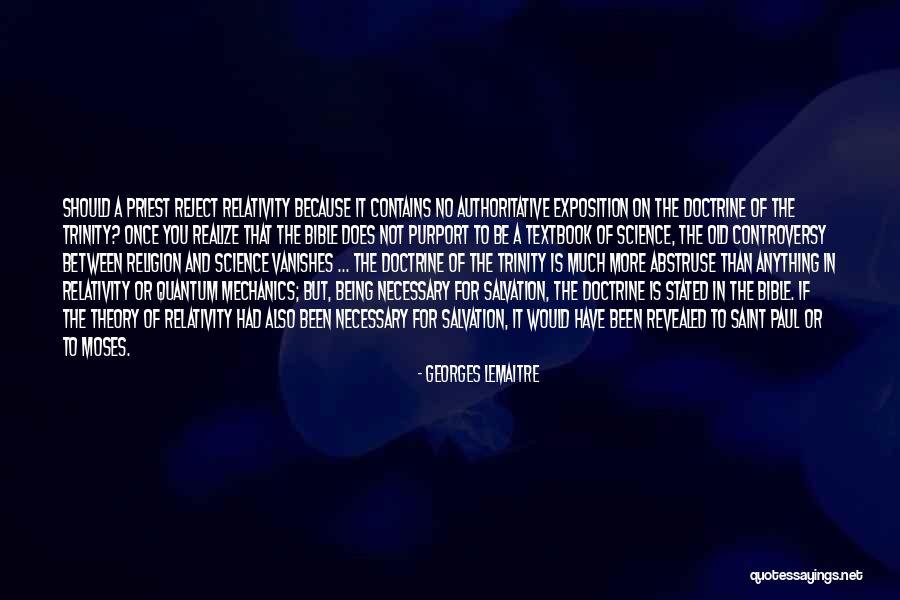 Religion In The Bible Quotes By Georges Lemaitre