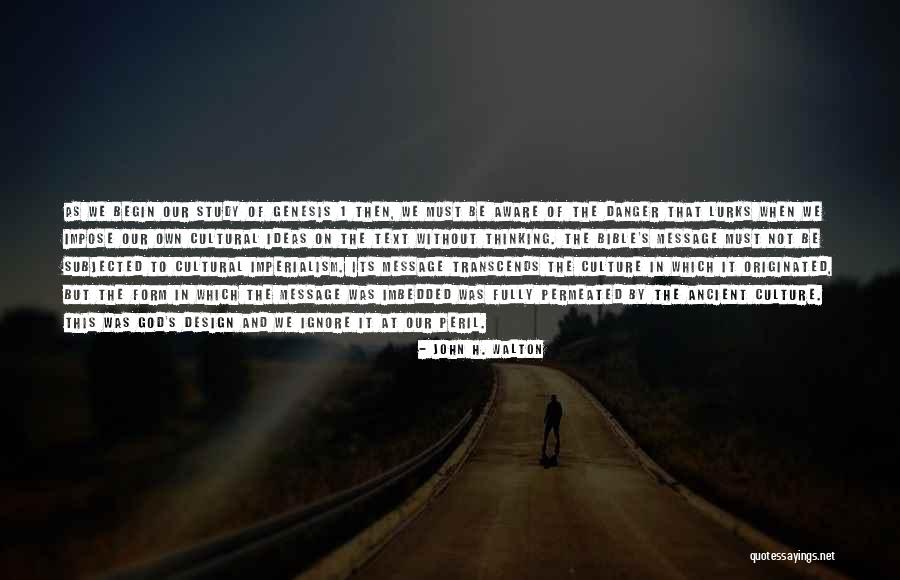Religion In The Bible Quotes By John H. Walton