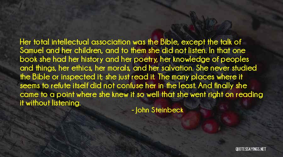 Religion In The Bible Quotes By John Steinbeck