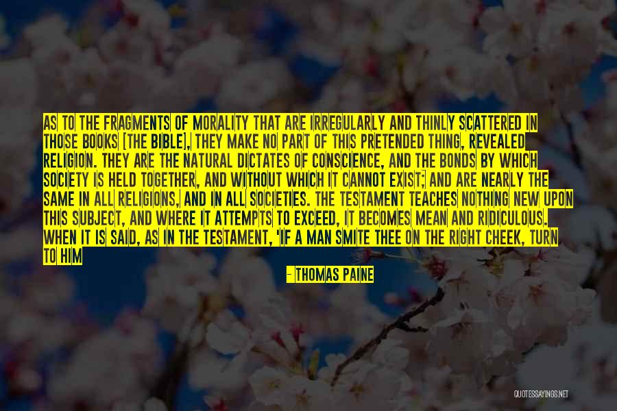Religion In The Bible Quotes By Thomas Paine