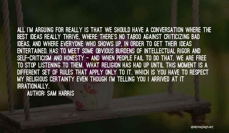 Religion Is Bad Quotes By Sam Harris