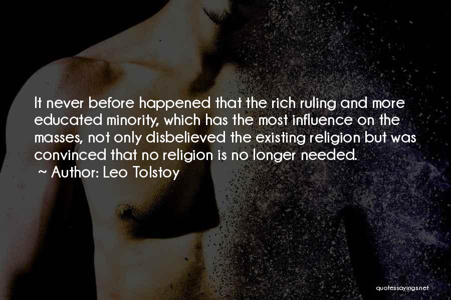 Religion Not Existing Quotes By Leo Tolstoy