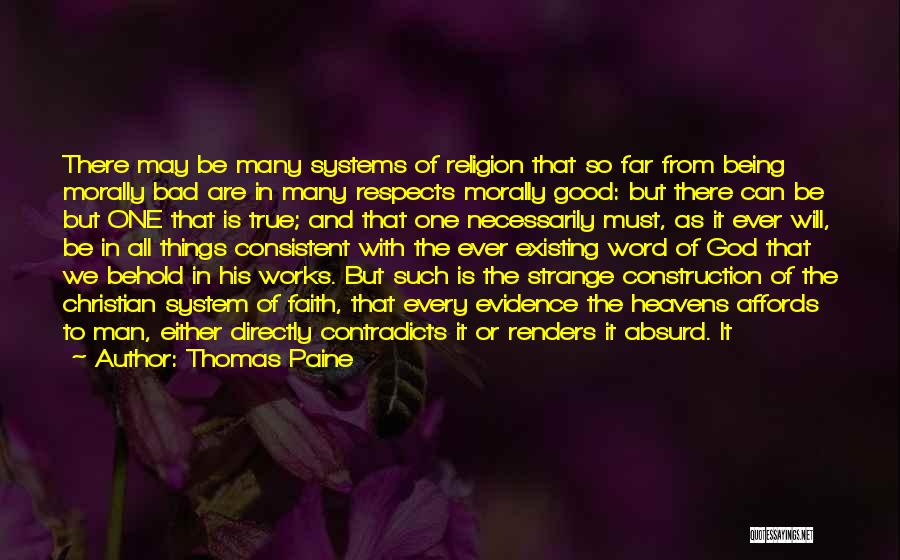 Religion Not Existing Quotes By Thomas Paine