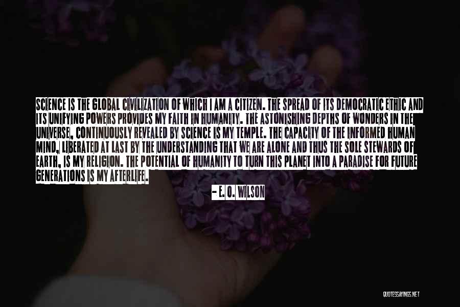 Religion Of Humanity Quotes By E. O. Wilson Religion Of Humanity Quotes By E. O. Wilson