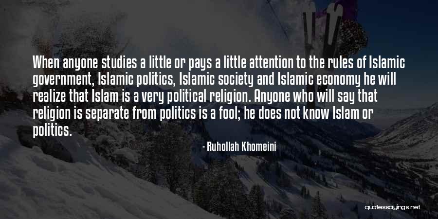 Religion Of Islam Quotes By Ruhollah Khomeini