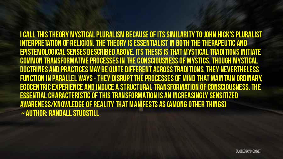 Religion Pluralism Quotes By Randall Studstill