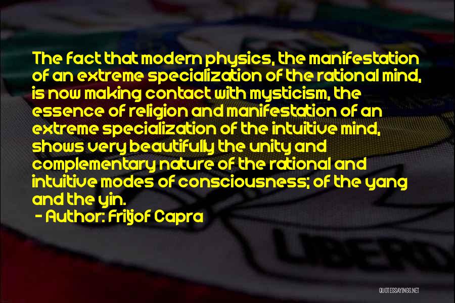 Religion Unity Quotes By Fritjof Capra