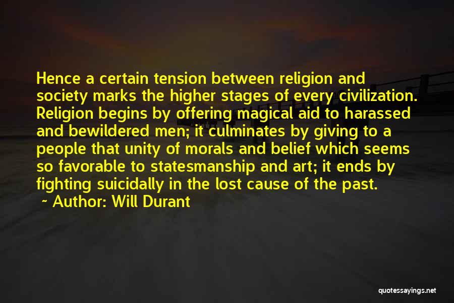 Religion Unity Quotes By Will Durant