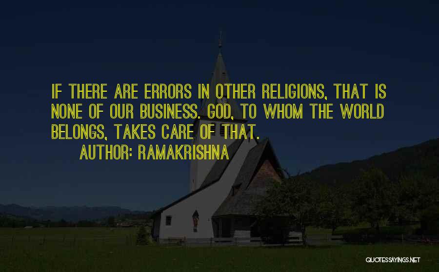 Religions Quotes By Ramakrishna