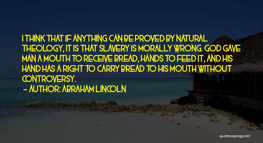 Religious Controversy Quotes By Abraham Lincoln