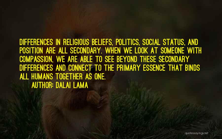 Religious Differences Quotes By Dalai Lama