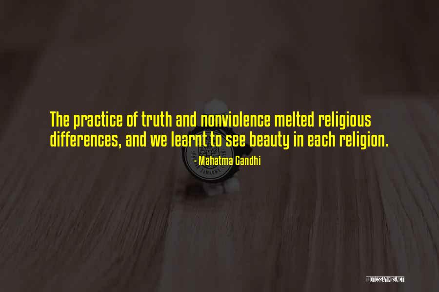 Religious Differences Quotes By Mahatma Gandhi