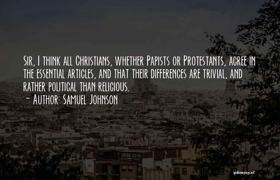 Religious Differences Quotes By Samuel Johnson