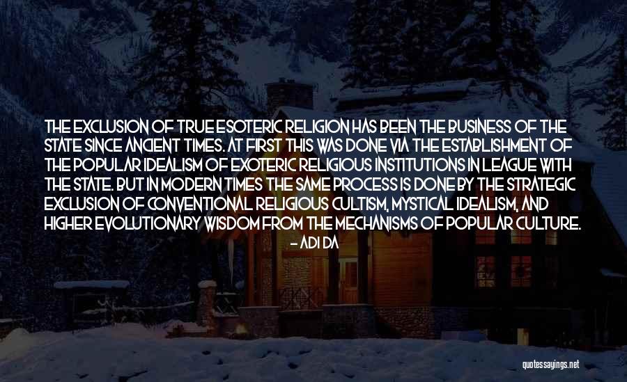 Religious Institutions Quotes By Adi Da