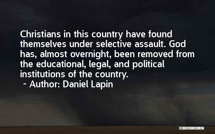 Religious Institutions Quotes By Daniel Lapin