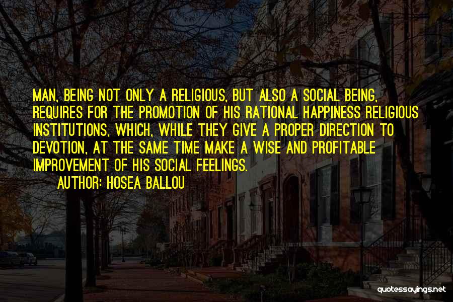 Religious Institutions Quotes By Hosea Ballou